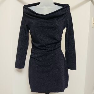 H&M Elegant Long Sleeve Glitter Dress